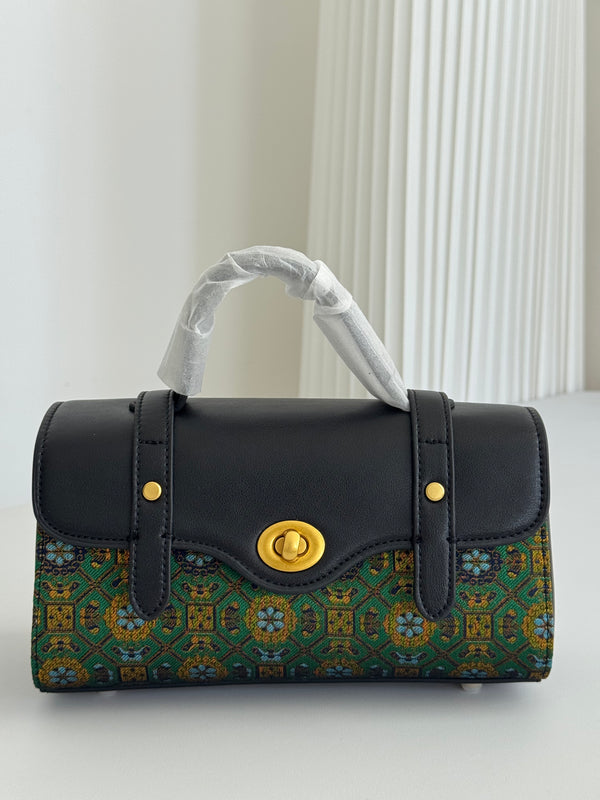 Damask Messenger Bag