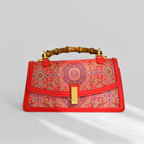 Bamboo Embroidery Handbag