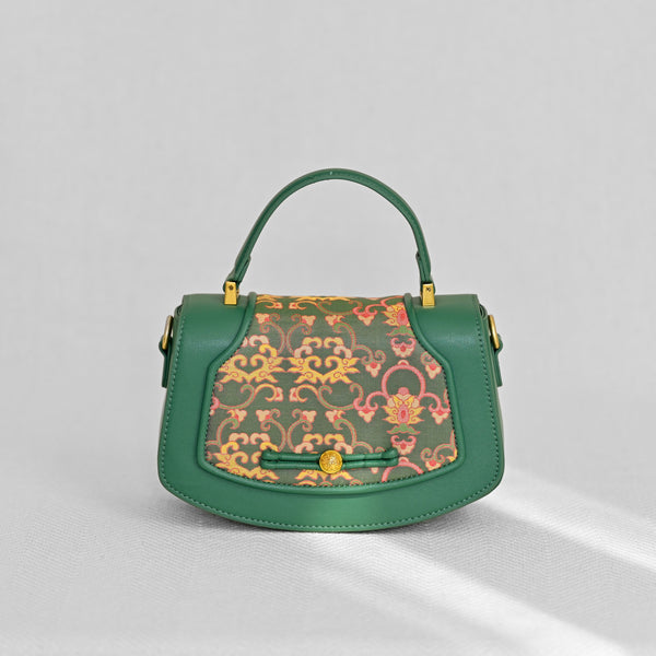 Silk Emerald Crossbody Bag